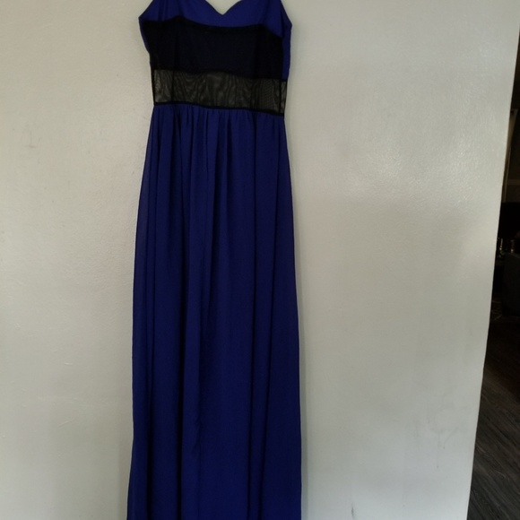 BLUE And Black Dress Maxi - Picture 6 of 6